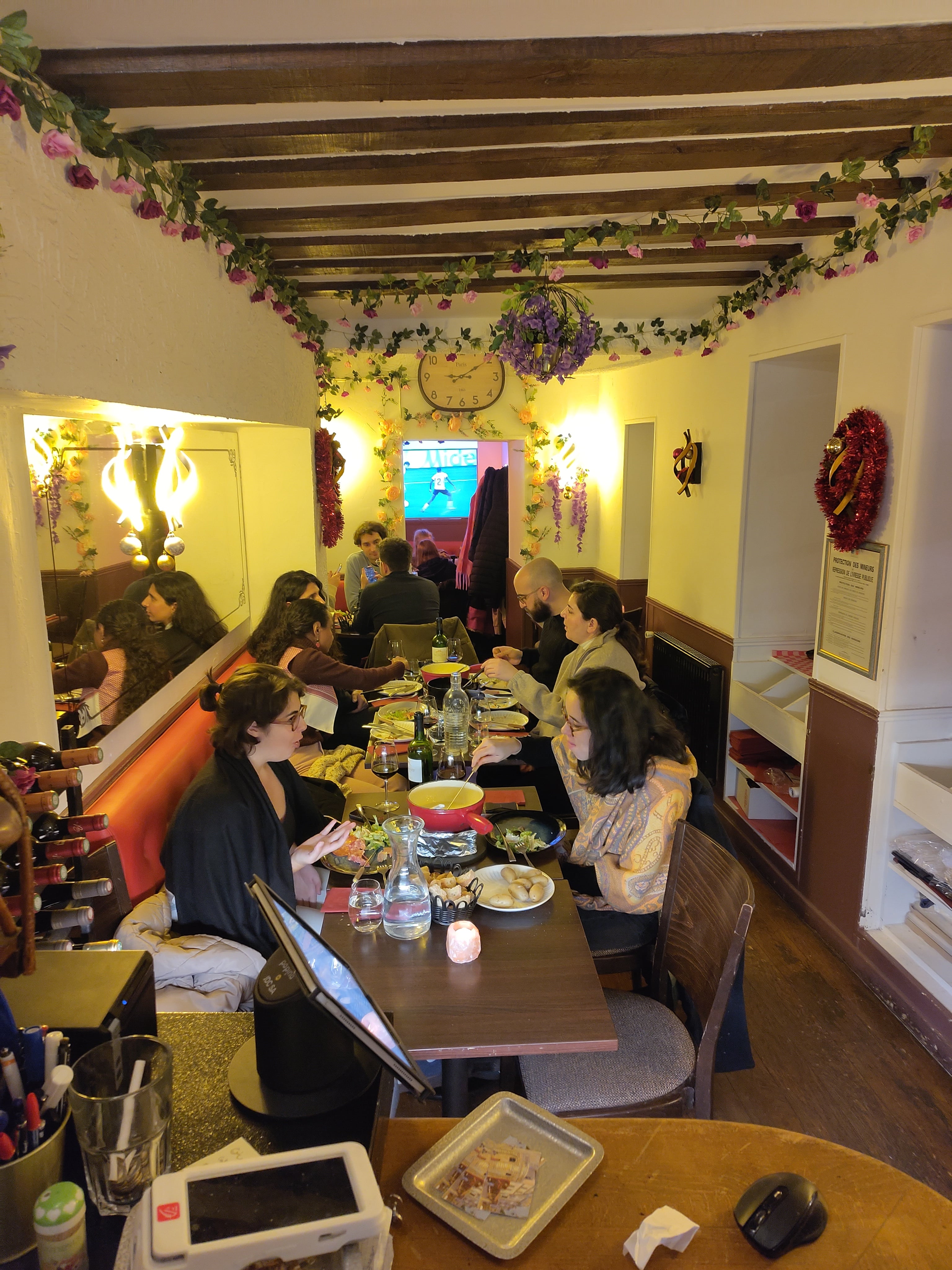 Interior of La Vieille Tour restaurant