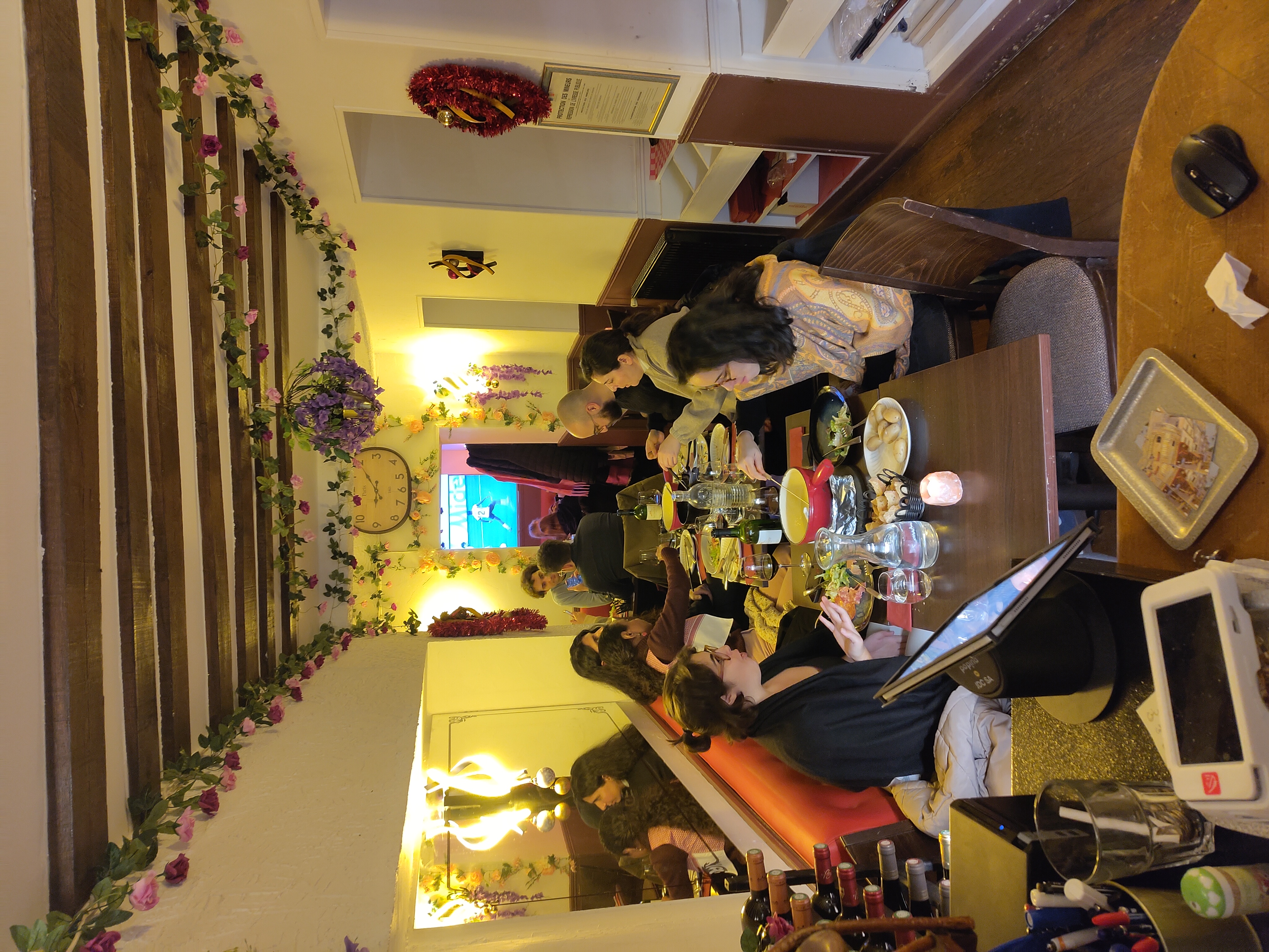 Interior of La Vieille Tour restaurant